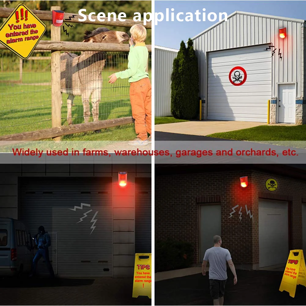 Звуковая сигнализация на солнечной батарее 6 светодиосветодиодный