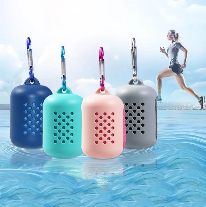 1PCs Quick Drying Towel Silica Gel Microfiber Ice Pack Traveling Outdoor Portable Gym Cold Sensation Sports Swimming Towels