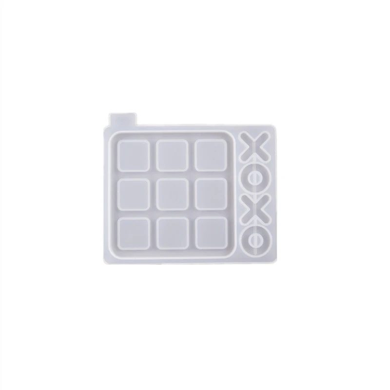 

Noughts and Crosses Game Silicone Mold 3D Chess Board Mold Diy Epoxy Resin Mirror Mould Ox Chess Game Mold Making Tool