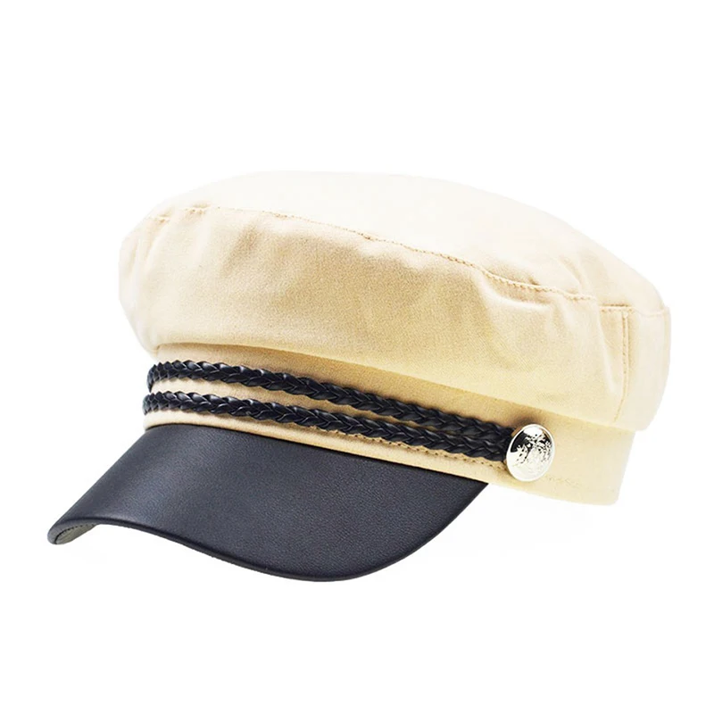 Модный кружевной хлопок pu берет шапка Кепка Женская Повседневная Уличная