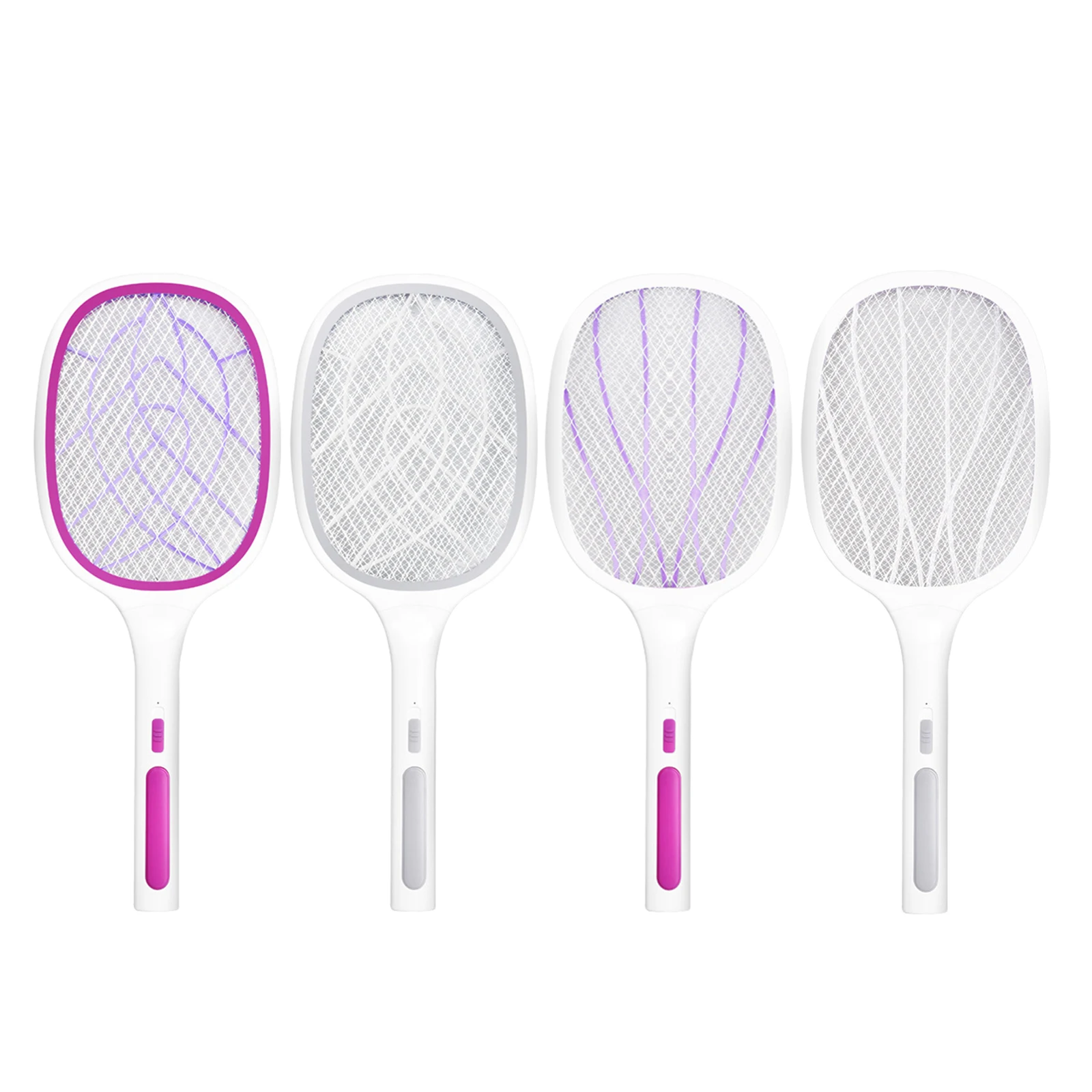 

Electric Insect Racket Swatter Zapper USB 1200mAh Rechargeable Mosquito Swatter Kill Fly Bug Zapper Killer Trap
