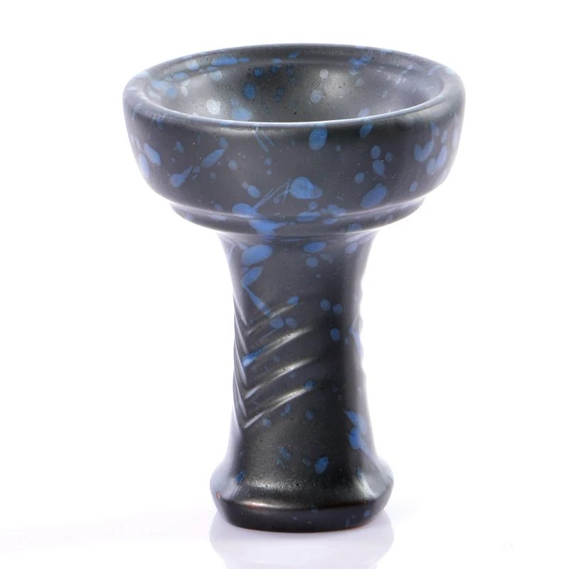 Black Blue GJ керамическая кальянная чаша для кальяна чаши для табака Chicha Narguile Cachimbas Sisha Nargile Aksesuarlar Sheesha аксессуары для водопроводных труб - Цвет: Black Blue