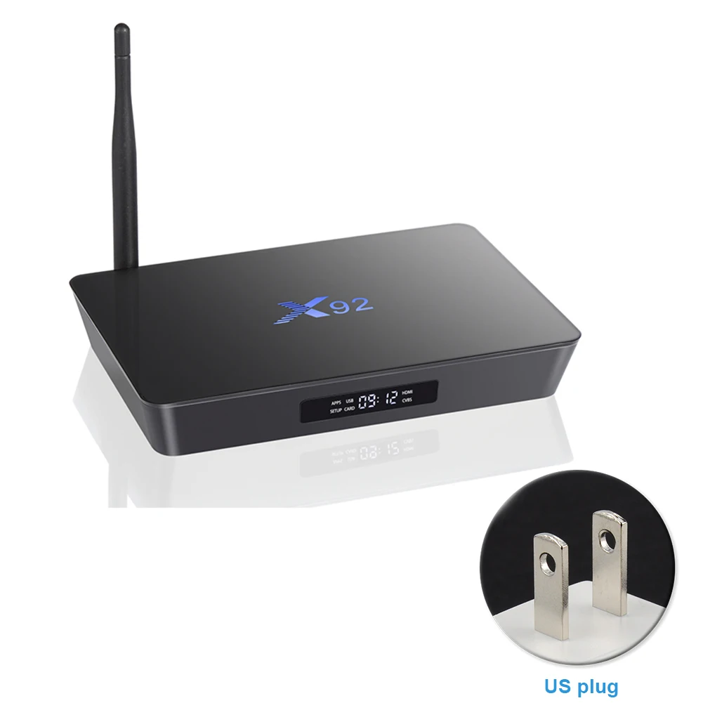 Умная ТВ приставка Amlogic S912 3 ГБ + 32 Wi Fi Android 7 1 4K * 2K X92 медиаплеер HD с поддержкой