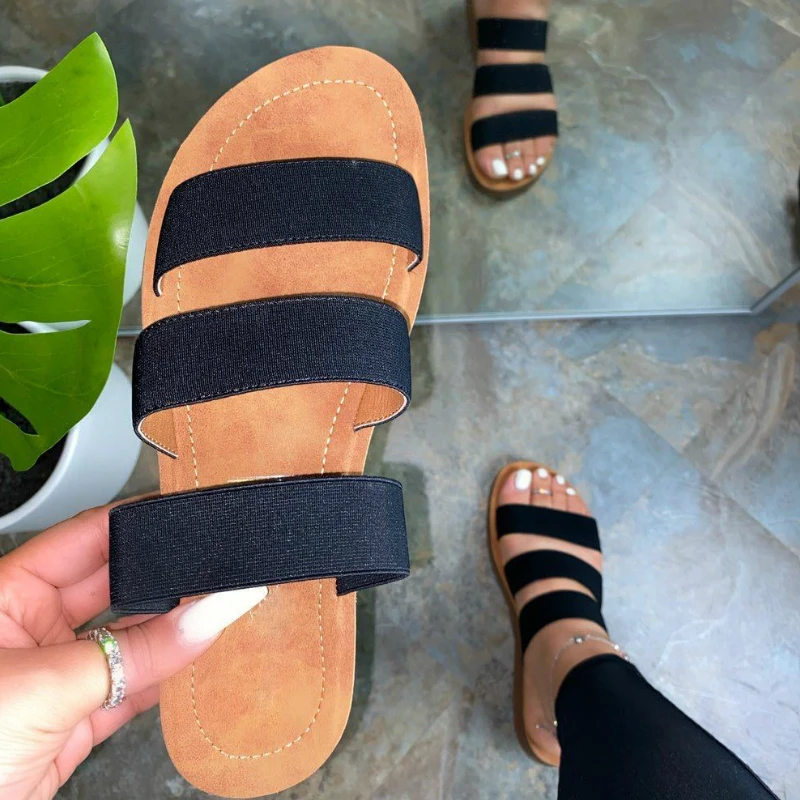 

Women Slippers Canvas Flat Heels Platform Slip Peep Toe Beach Outdoor Slides Casual Fashion Female Ladies Shoes Zapatos De Mujer