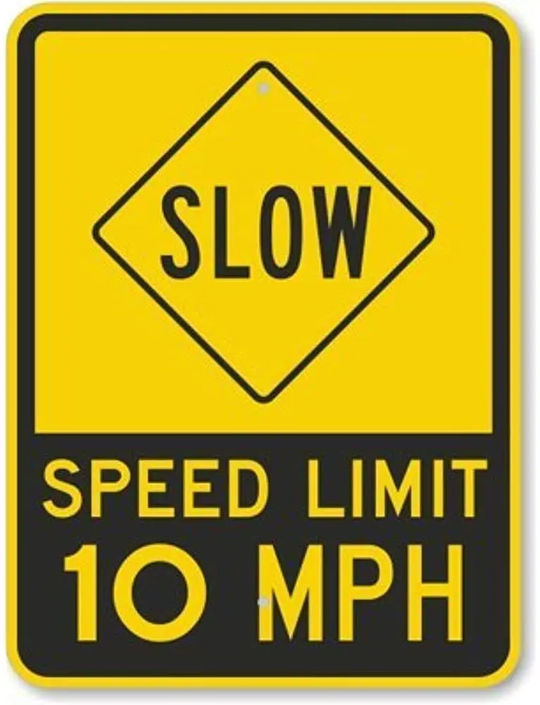 

Slow - Speed Limit,Vintage Metal Signs Tin Plaques Wall for Kitchen Garage Man Cave Cafee Bar Pub Club Home Decoration