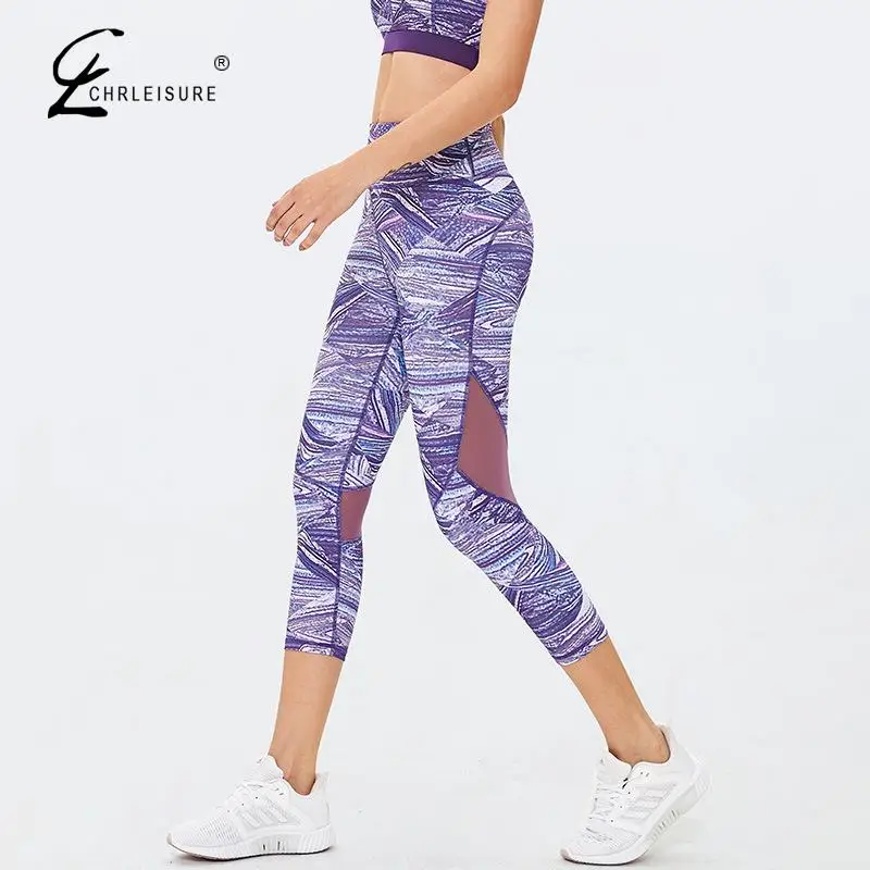 

CHRLEISURE Women Digital Printing Style Leggings High Waist Quick-Drying Leggins Stretch Slim Stretch Legging Women