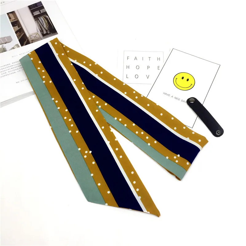 Хлопок печать Стиль узкий маленький шарф темперамент MS Маленький Длинный разрез