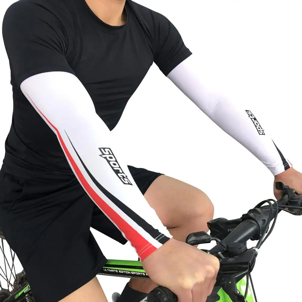 Компрессионные летние дышащие силиконовые рукава для велоспорта 1 пара | Спорт и