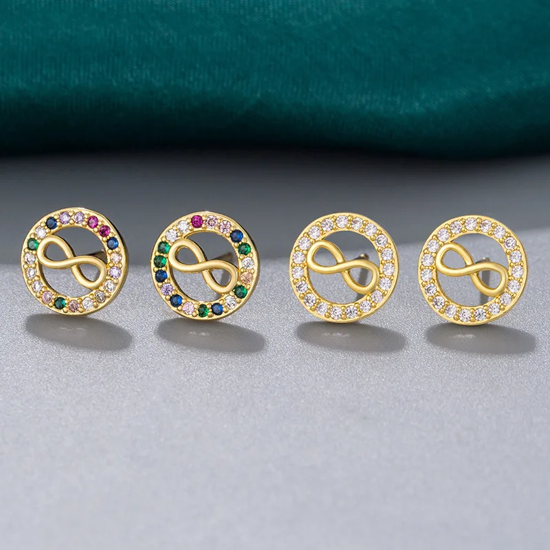 

Модные и простые фигурные 8 сережек маленькие круглые Брендовые женские серьги в стиле хип-хоп Модные Серьги Горячая Распродажа