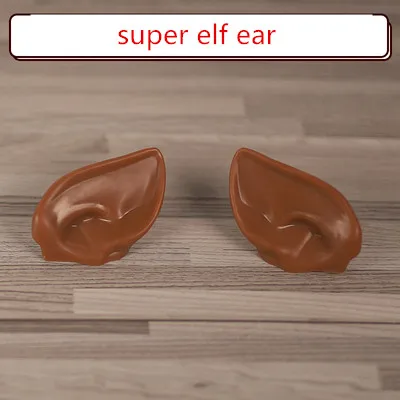 super black elf ear Blyth Doll Ears for Blyth Doll Icy Doll White Natural Tan Dark and Super Black Skin Only Ears No Doll Children Toys for Girls - Цвет: super black elf ear