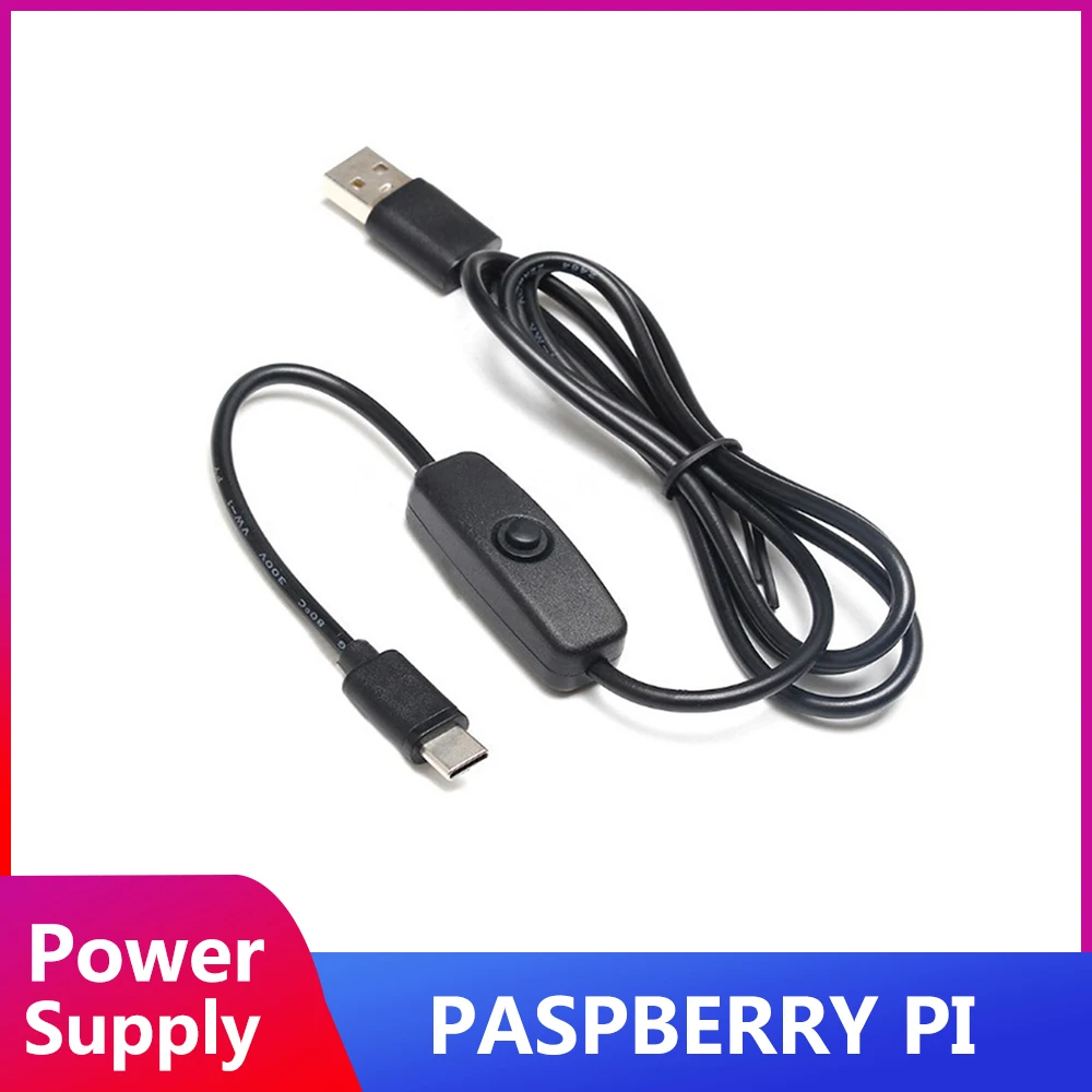 

Линия переключения питания ITINIT R40 для Raspberry pi 4, USB-кабель type-c 5 В, 3 А, для Raspberry PI 4B