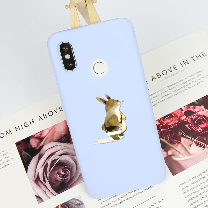 Матовый зеленый фиолетовый розовый чехол для Xiao mi Red Note 8T 7 6 5 силиконовый 6A Pro 5A 7A