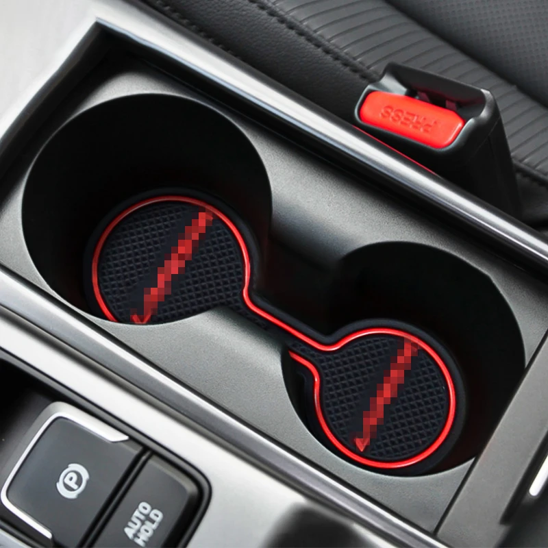 Anti-slip Car Door Rubber Cup Cushion Slots Mat for Mitsubishi Lancer Ralliart EVO X Galant Fortis EX 2008~2016 Pads Accessories |