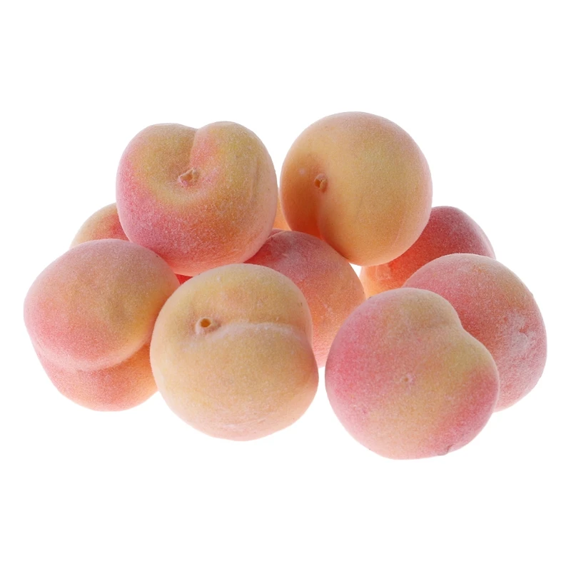 

20pcs Lifelike Simulation Artificial Peach Fake Fruit Disply Home Party Decor