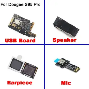 1pcs for doogee s95 pro new original 6 3inch usb board speaker earpiece mic receiver mobile phone accessory replacement parts free global shipping