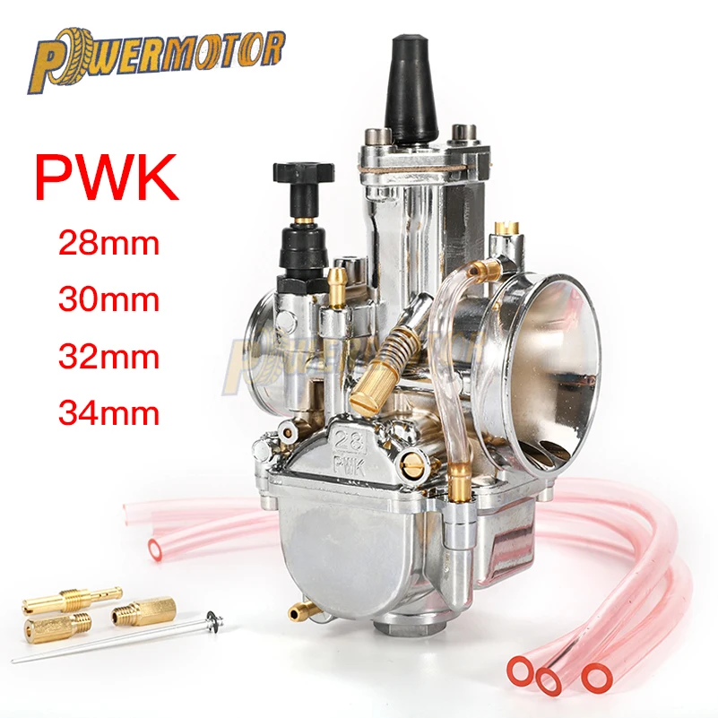 

Universal PWK 28mm 30mm 32mm 34mm Carburetor 2T 4T Motorcycle Carburador For Mikuni Koso For ATV Suzuki Yamaha Honda Power Jet