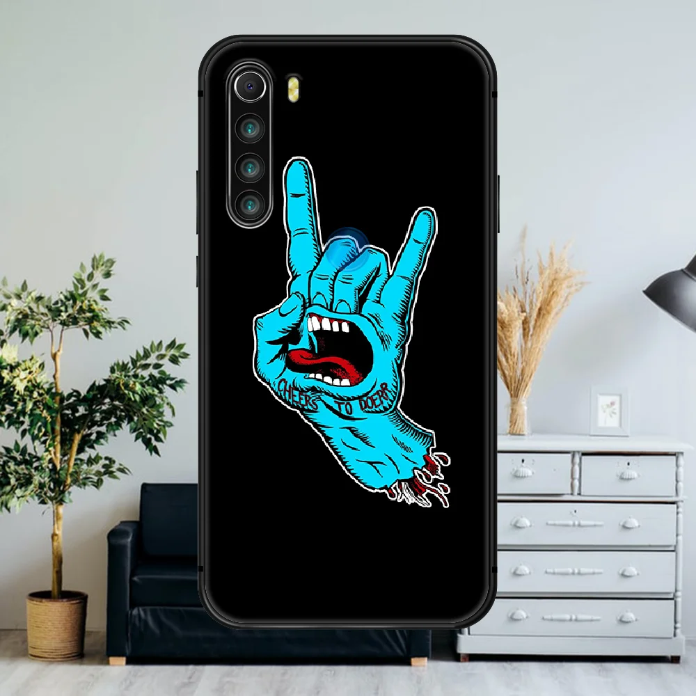 

Art Santa Cruz Skateboards Brand Phone Case For Xiaomi Redmi Note 7 8 8T 9 9S 4X 7 7A 9A K30 Pro Ultra black Waterproof Tpu Cell
