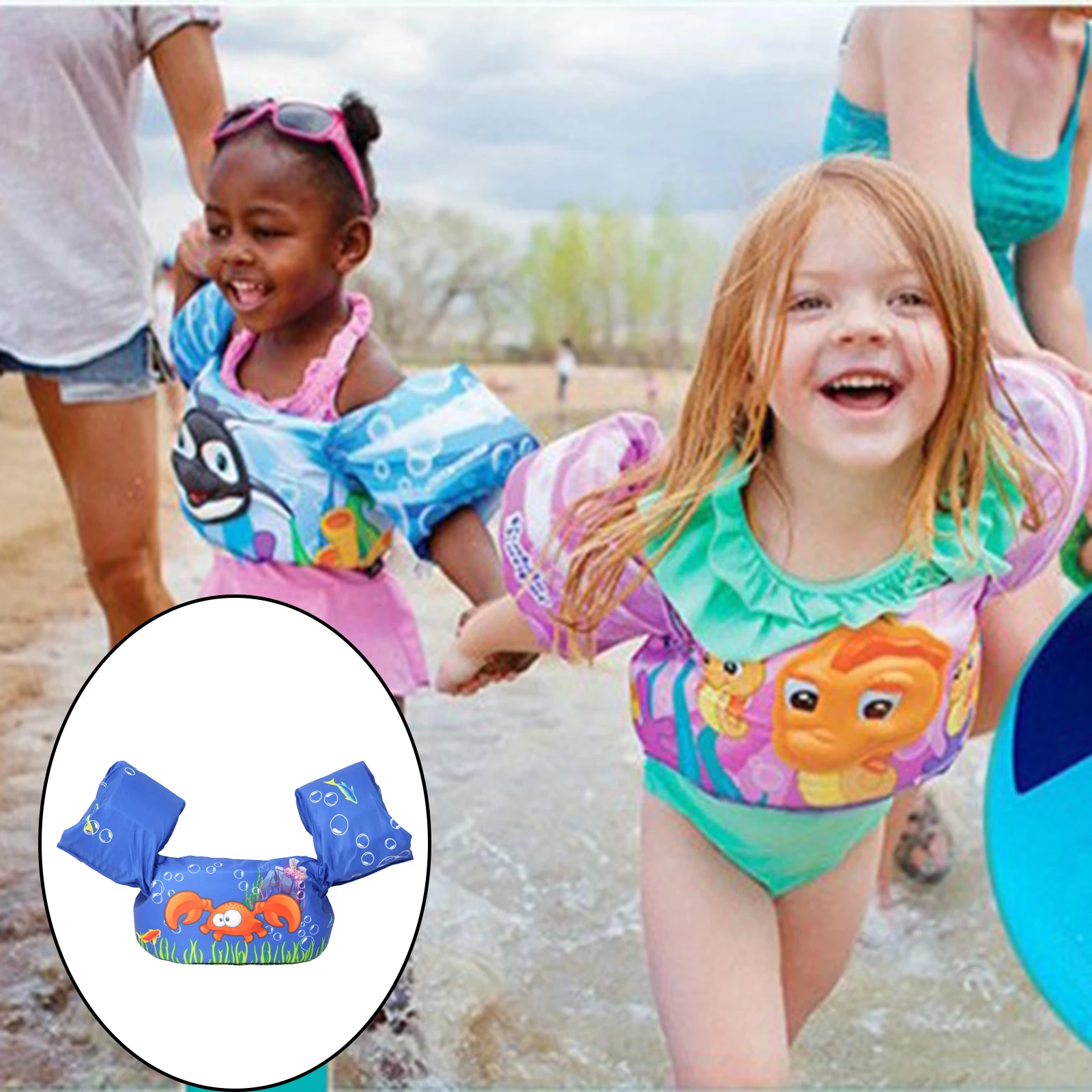 Детские плавательные поплавки премиум класса кольца повязки на руку для