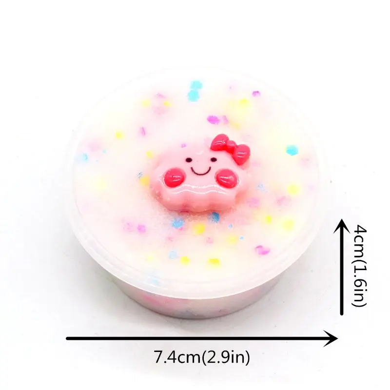 

Glow In Dark Star Fluffy Foam Slime Clay Ball Supplies Charms Slime Cloud Craft