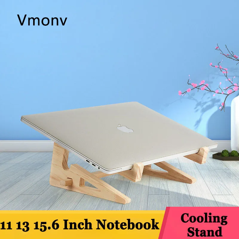 Подставка для ноутбука Vmonv деревянная подставка Macbook Air Pro Retina 13 15 дюймов с