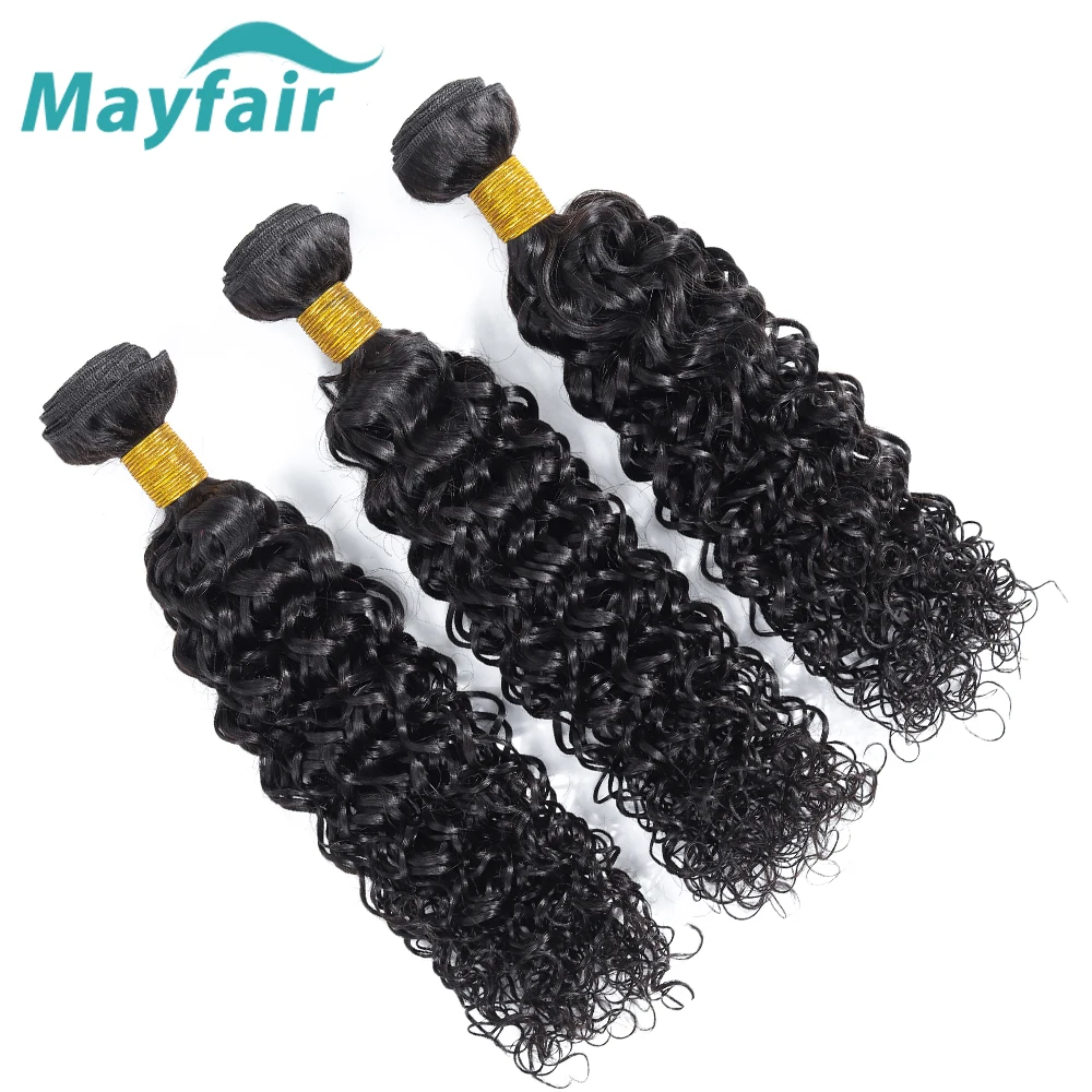 Mayfair волосы волна воды пучки малазийское удлинение волос 8 &quot-28&quot натуральные