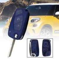 3 buttons remote flip car key fob shell case for fiat grande punto stilo panda