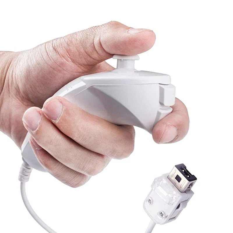 2 шт. встроенные Джойстики для игр с Nunchuck в 1 TechKen беспроводные Wii пульт