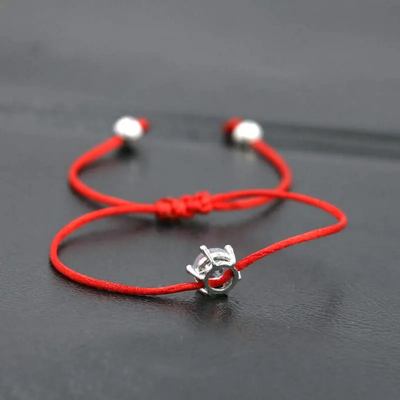 BPPCCR 2 шт./компл. Модный Блестящий с украшением в виде кристаллов красная веревка