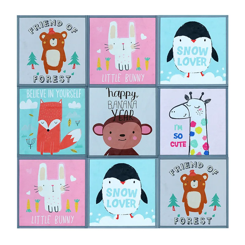 Утолщенный детский коврик пазл 2 см для ползания обучающий детской комнаты