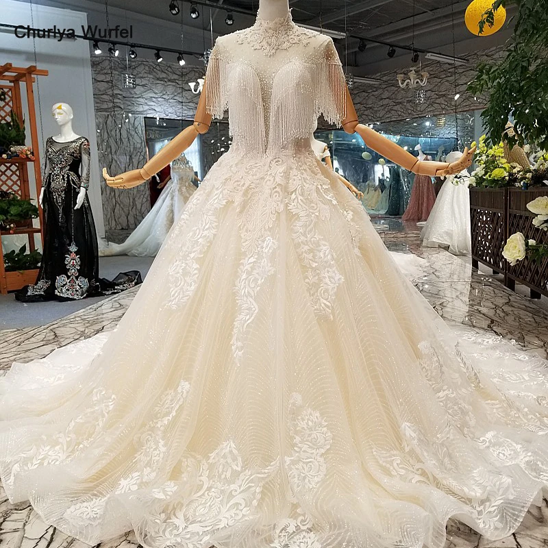 LS411077 Быстрая Бесплатная Доставка свадебные платья с высоким вырезом и короткими