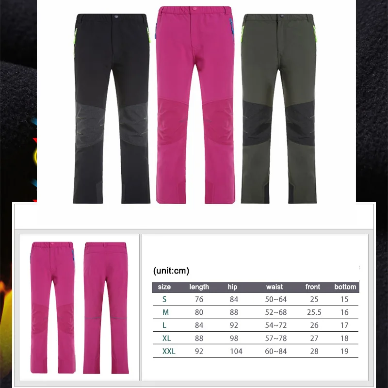 FAVSPORTS мягкие зимние Походные штаны для мужчин и женщин походные термальные