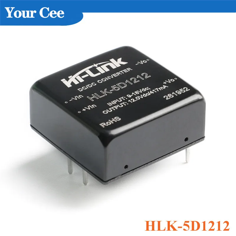 DC-DC изолированный модуль питания преобразователя 5W DC 12V to 15V/5V/12V 24v 5V/12V