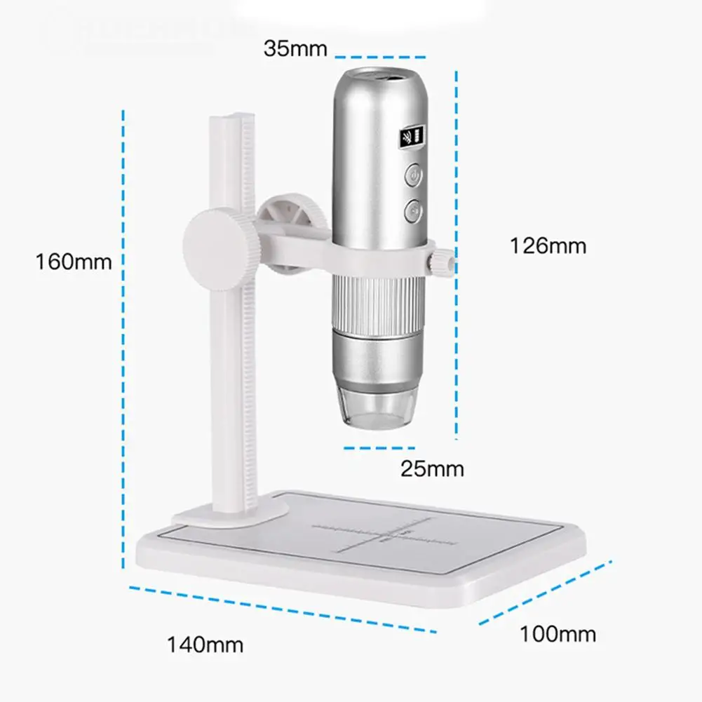 

1000X Digital USB Microscope WiFi Microscope Mobile Phone Microscope Camera with 8 LED for Smartphone PCB Inspection Tools