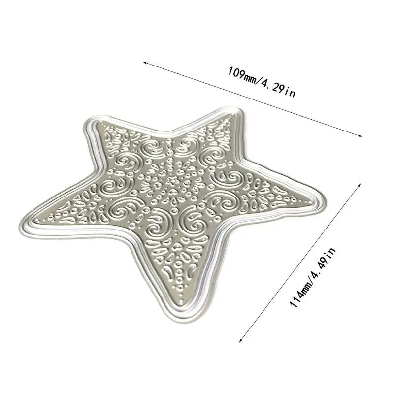 Металлические Вырубные штампы в форме звезды искусственная кожа бумажная карта