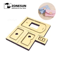 zonesun coin purse wallet pouch customized leather cutting steel rule die handicraft tool cutter diy handicraft blade