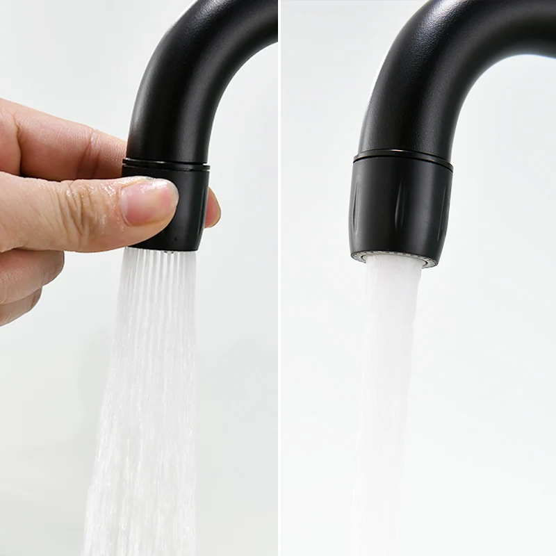 Fapully кухонный кран с одной ручкой 2 способа носик 360 градусов вращение матовый