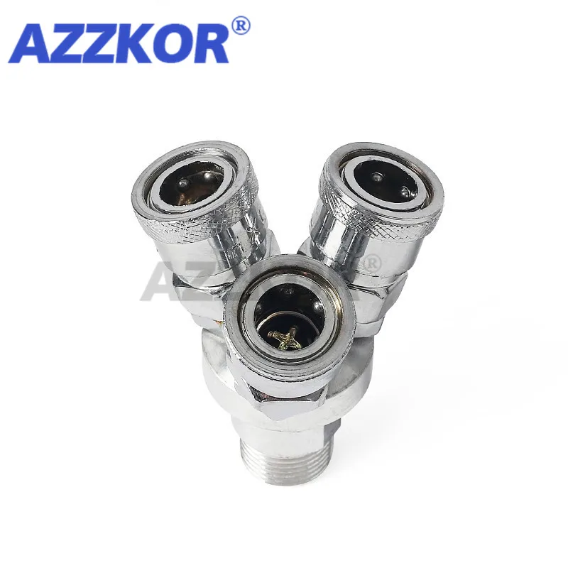 Круглый двусторонний SMV/круглый Трехходовой SMYTrachea быстроразъемный соединитель