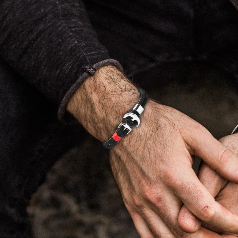 HOMOD 2019 новый модный браслет мужской обмотки металлические спортивные крючки