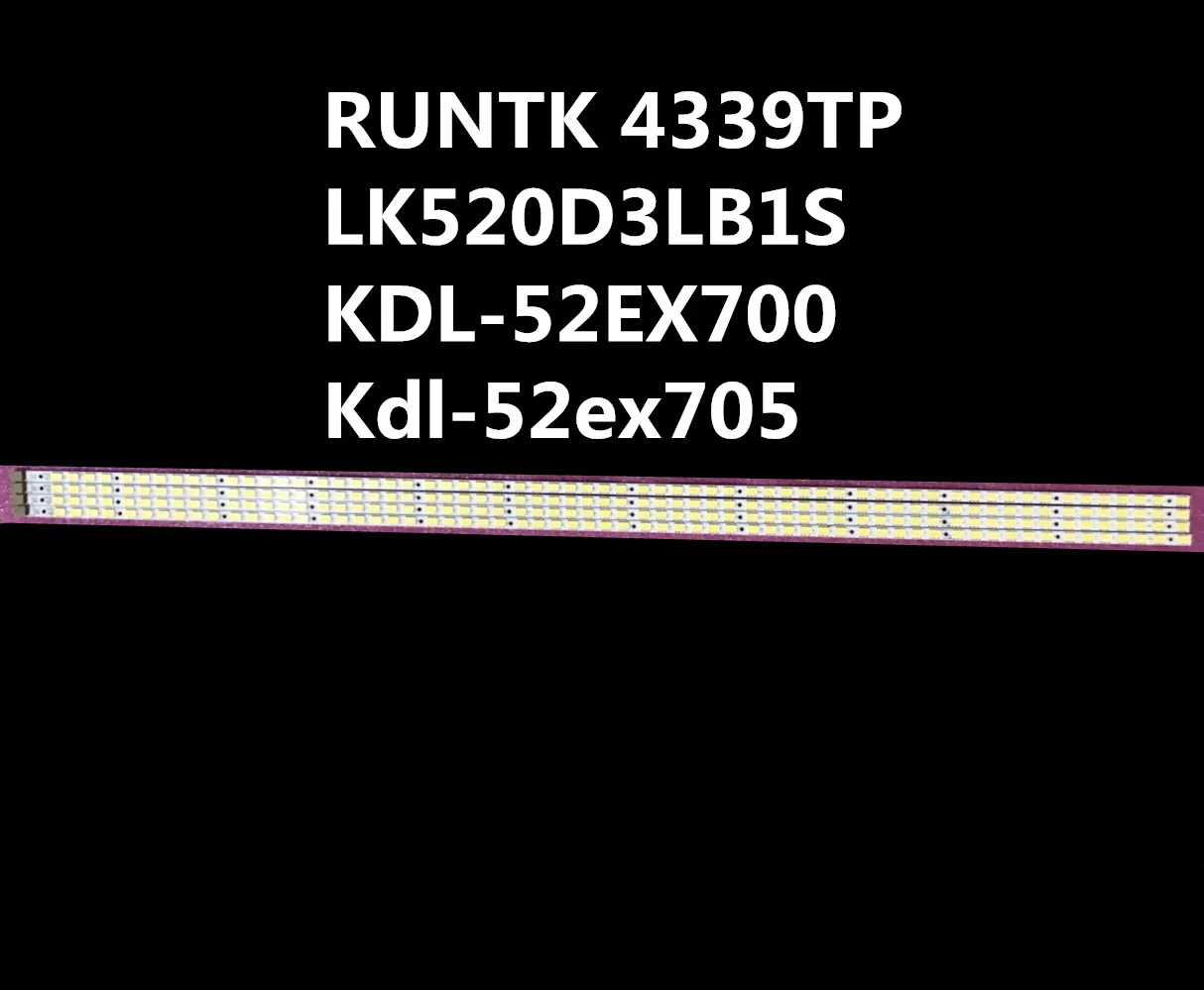 2 шт. светодиодный Подсветка газа 63 лампа для Sony 52 &quotТВ RUNTK 4339TP LK520D3LB1S KDL 52EX700 Kdl 52ex705