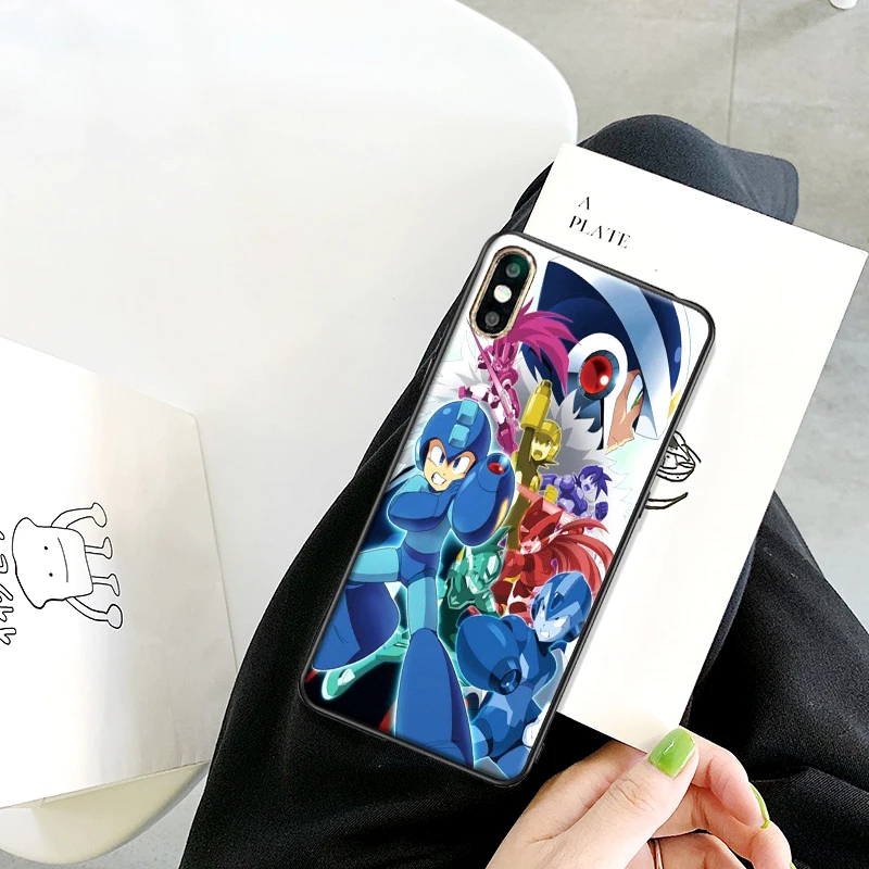 Мягкий ТПУ чехол Mega Man для Apple IPhone X XR XS MAX 5 5S 5C SE 6 S 7 8 Plus ipod touch силиконовый |