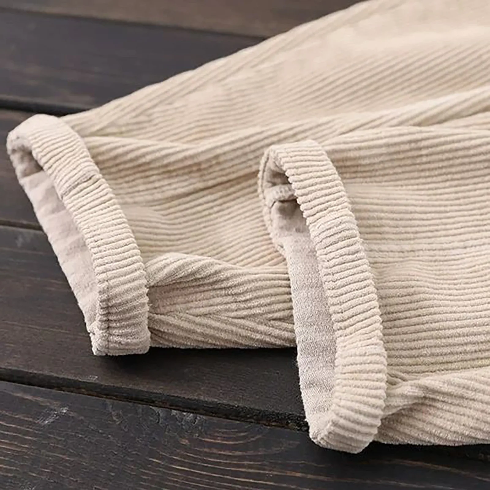 Женские брюки из вельвета ноги однотонные свободного покроя литературы Ретро