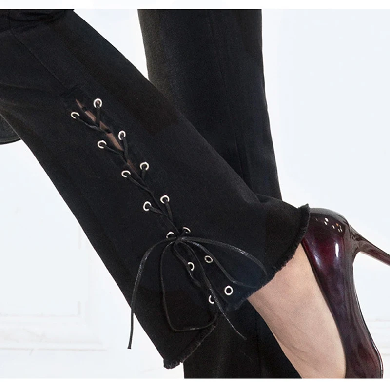 FERZIGE новинка роскошные облегающие джинсы женские обтягивающие штаны с высокой