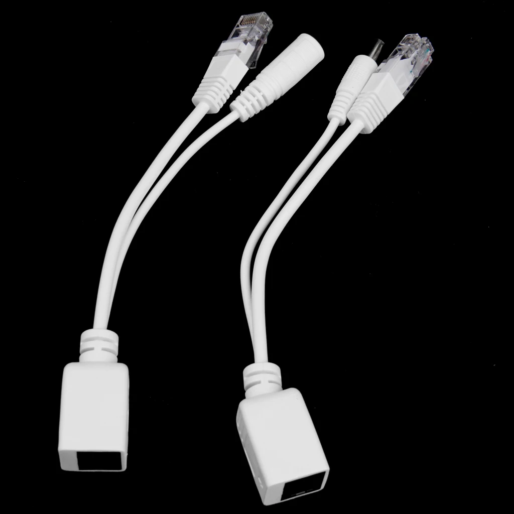 Упаковка из 2 блоков питания через Ethernet разъем POE экстрактор сепаратор кабели провода