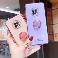 luxury silicone case for xiaomi redmi note 9t phone case for redmi note9t cover shockproof stand holder case redmi note 9t