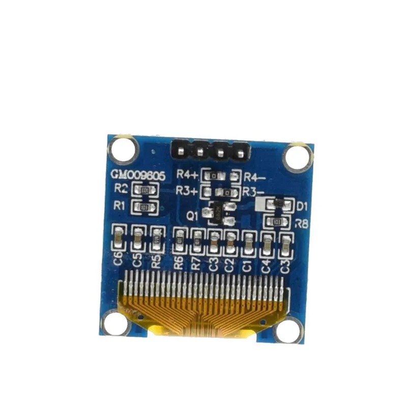 0 96 дюймовый IIC Серийный желтый синий oled-дисплей модуль 128X64 I2C SSD1306 12864 плата с