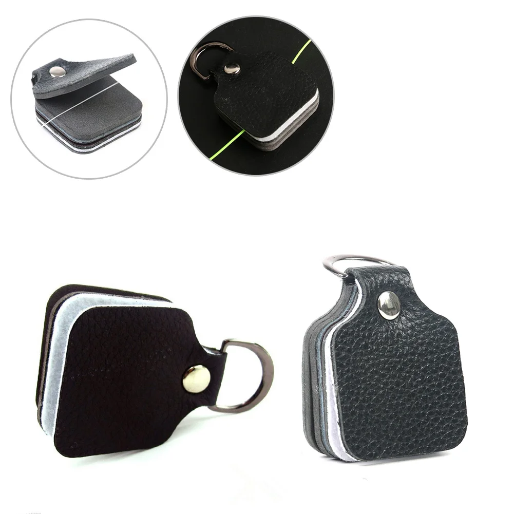 

1* Fly Fishing Dryer Patch Line Cleaner Dry Flies Holder Case Leather+cotton Water Absorption Fishing Tools Tackle