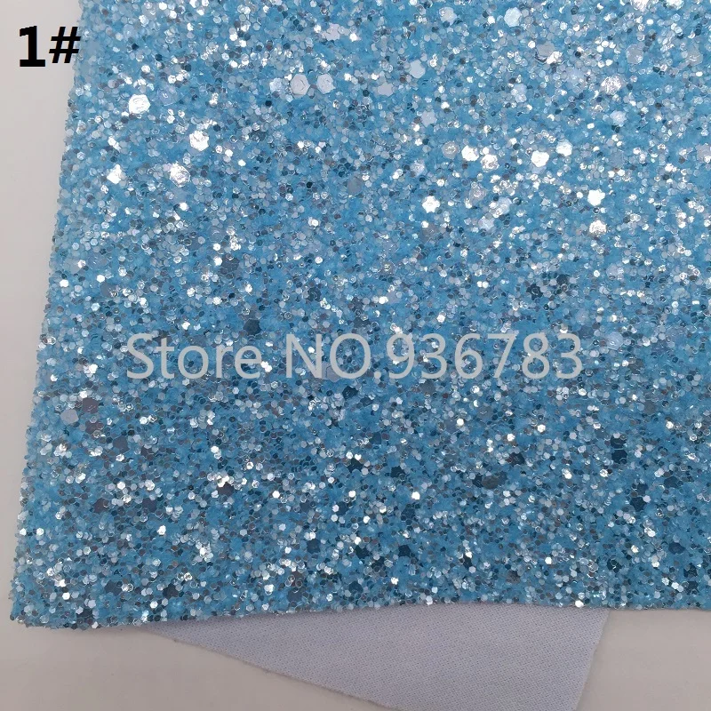 Мини рулон 30x134 см синяя блестящая кожа полосы синтетическая Русалка