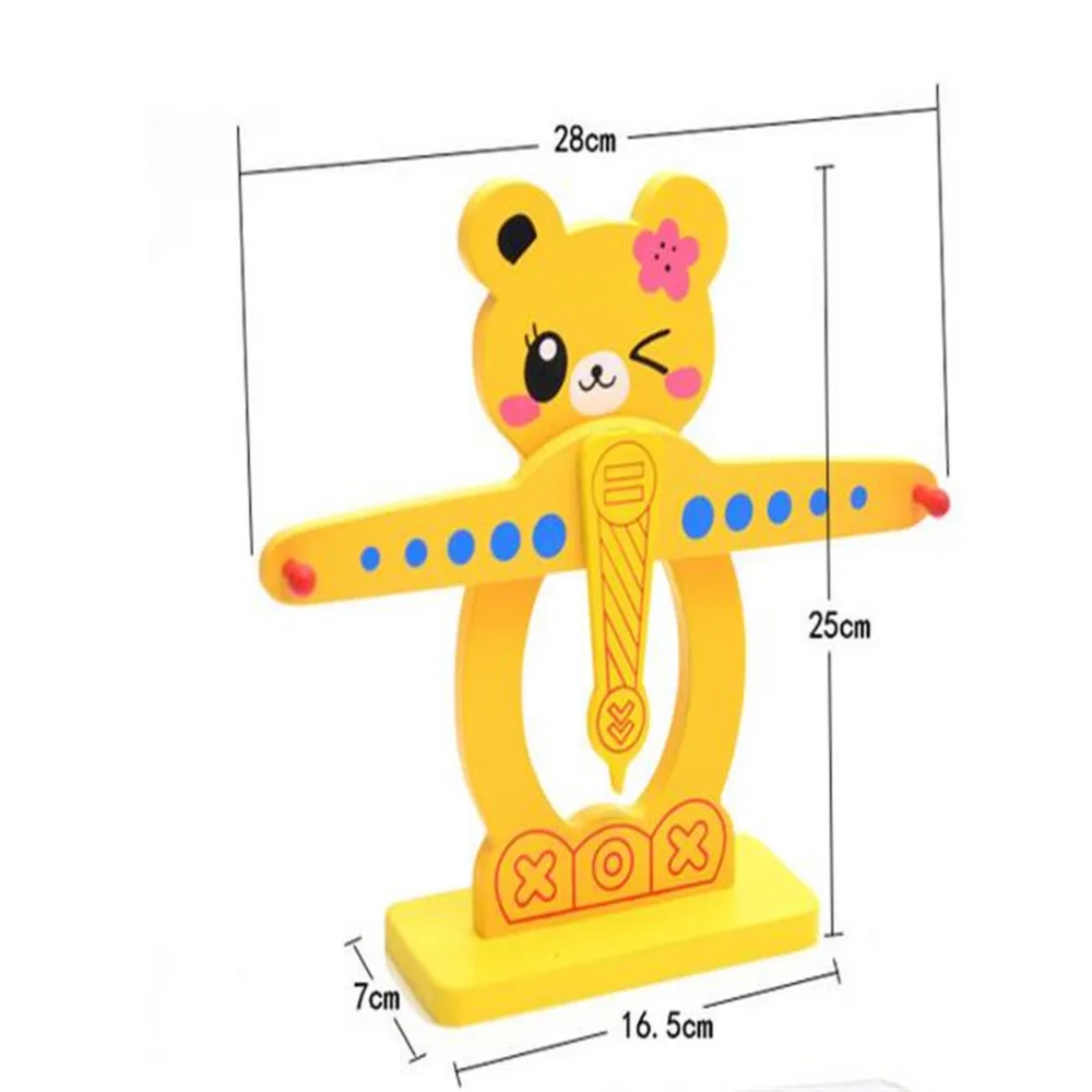 

Montessori Materials Educational Cute Cartoon Scales Kids Math Matiques Preschool Learning Wooden Balance Toys Child Brinquedos