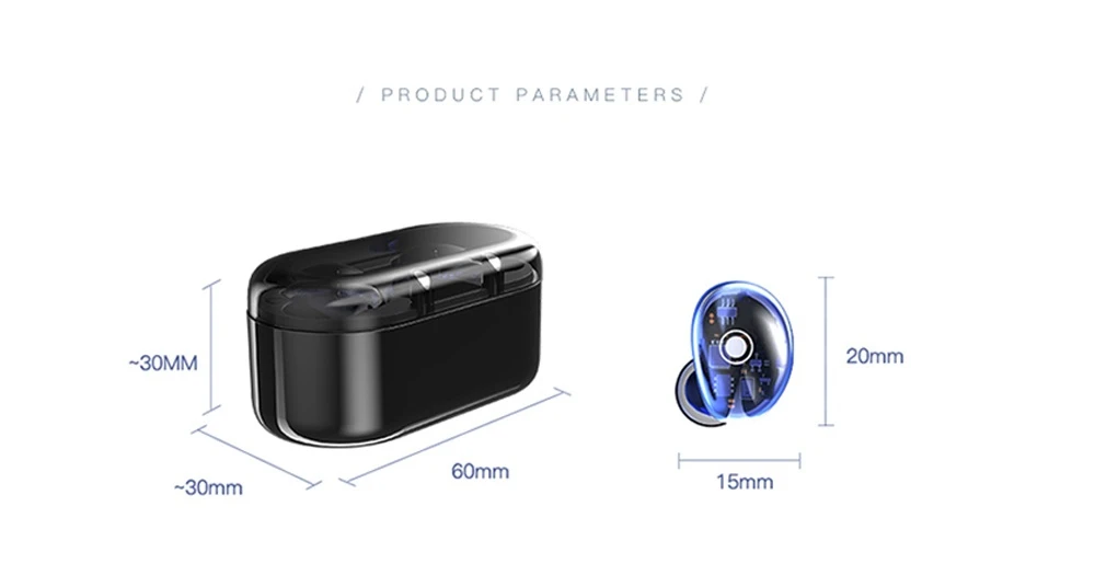 Bakeey X7 TWS Беспроводные bluetooth 5,0 наушники HiFi бас активный шумоподавление сенсорное управление прозрачные наушники с микрофоном