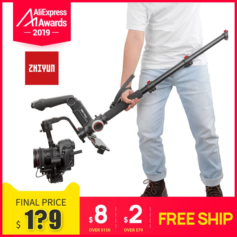 Zhiyun Weebill Lab S Телескопический монопод с удлинителем с 1/4 до 3/8 srew для крана 2 3 Crane-M Plus MOZA Feiyu Gimbal